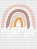 Spotted Heart Mama DTF Transfer ready2transfer White