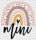 Spotted Heart Mini DTF Transfer ready2transfer Black