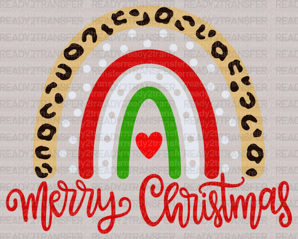 Spotted Leo Merry Christmas DTF Transfer