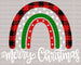 Spotted Merry Christmas DTF Transfer ready2transfer White
