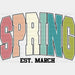 Spring Est. March - Spring DTF heat transfer ready2transfer Black
