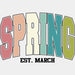 Spring Est. March - Spring DTF heat transfer ready2transfer White