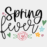 Spring Fever Rose Design - Spring DTF Transfer Adult Unisex - S & M (10’’) / Light Color Design (See Imaging)