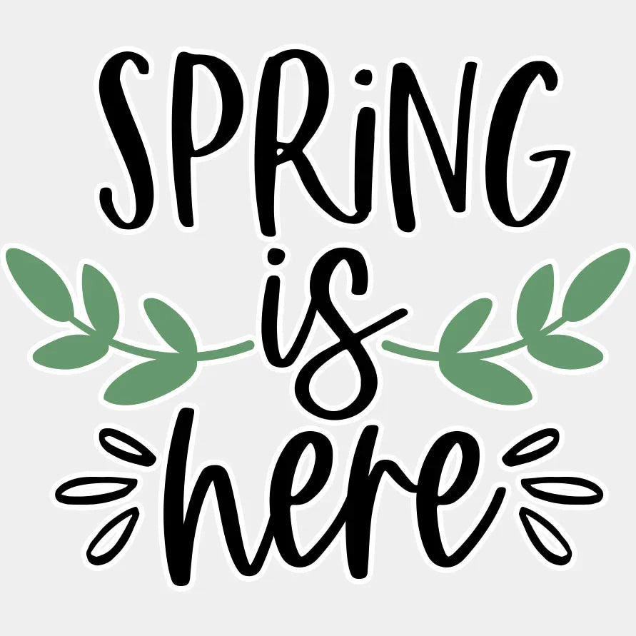 Spring Is Here - Spring DTF Transfer Adult Unisex - S & M (10’’) / Light Color Design (See Imaging)