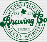 St. Patrick’s Day Brewing Co. Dtf Heat Transfer Saint Patricks Design St Paddys