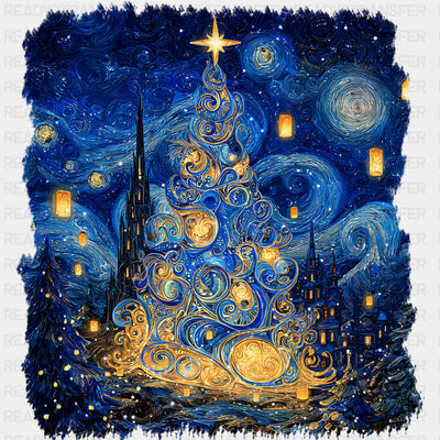 Starry Night - Christmas DTF Transfers ready2transfer