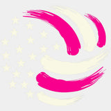 Stars And Paint Strokes, Pink - Volleyball DTF Transfers ready2transfer Light Color Design (See Imaging)