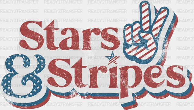 Stars And Stripes 4Th Of July Dtf Transfer
