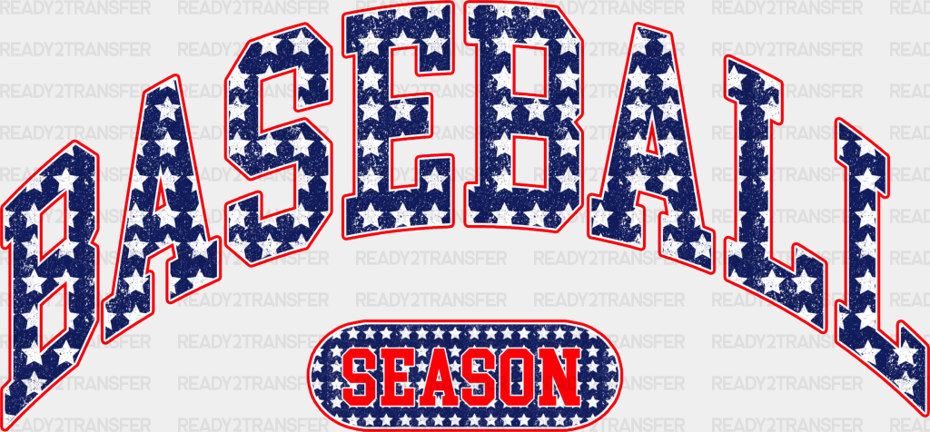 Stars Baseball Season Design - Dtf Heat Transfer