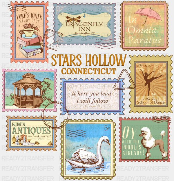 Stars Hollow Connecticut - States & Cities DTF Transfer