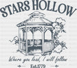 Stars Hollow Where You Lead I Will Follow States And Cities DTF Transfer Adult Unisex S & M (10’’) / Dark Color Design