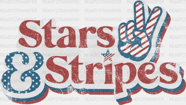 Stars & Stripes 4th Of July DTF Heat Transfer, Independence Day Design, Fourth Of July DTF