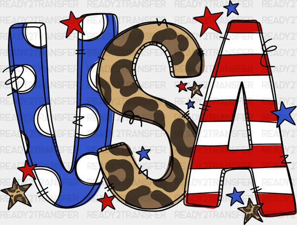 Stars & Stripes 4th Of July DTF Heat Transfer, Independence Day Design, Fourth Of July DTF