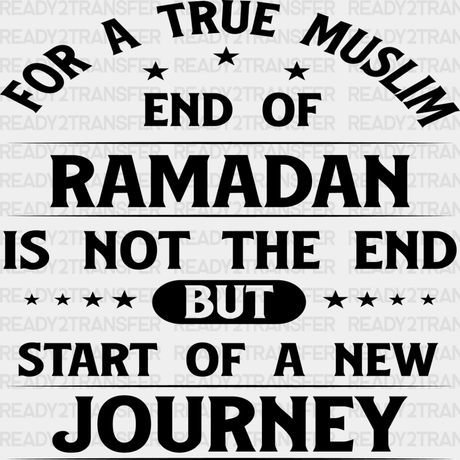 Start Of A New Journey - Muslim Dtf Transfer Adult Unisex S & M (10’’) / Dark Color Design (See