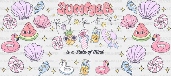 State Of Mind - Summer Cup Wrap UV Sticker Permanent UV DTF Decal