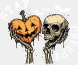 Stay Creepy Halloween DTF Transfer Adult Unisex S & M (10’’) / Light Color Design (See Imaging)