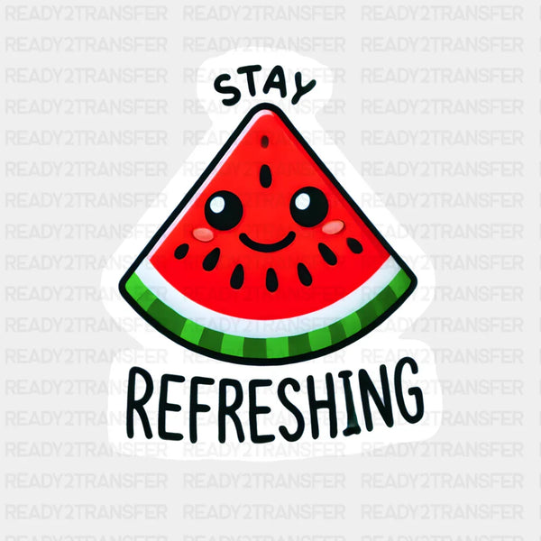 Stay Refreshing Watermelon - Minimal UV Sticker Permanent UV DTF Decal