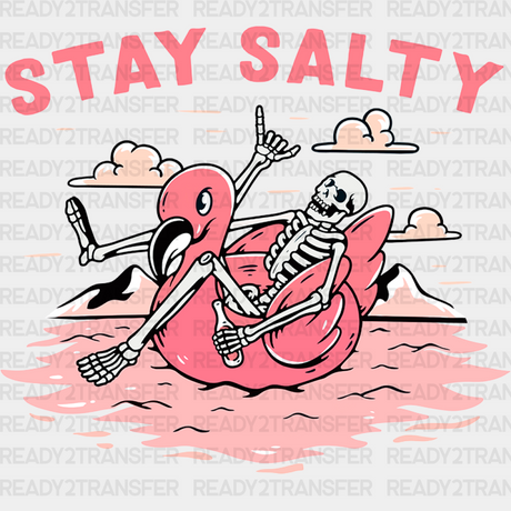 Stay Salty Skeleton Summer Dtf Transfer