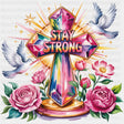 Stay Strong, Roses, Cross, Doves - Quotes DTF Transfers ready2transfer