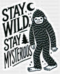 Stay Wild Stay Mysterious - Minimal UV Sticker Permanent UV DTF Decal