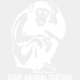 Stop Animal Testing - Vegan DTF Transfers - Adult Unisex - S & M (10’’) / Light Color Design (See Imaging)