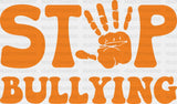 Stop Bullying Hand Design - Anti Iron On Dtf Transfer