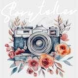 Storyteller, Pink Roses - Photography DTF Transfers ready2transfer Light Color Design (See Imaging)