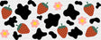 Strawberries & Flowers - General Cup Wrap UV Sticker Permanent UV DTF Decal
