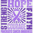 Strength Hope Faith Courage - Pancreatic Cancer DTF Transfers