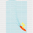 Stripes Wave - Surfing DTF Transfers ready2transfer