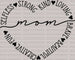 Strong Kind Loving Mother's Day DTF Heat Transfer, Mama Design, Mom DTF ready2transfer Black