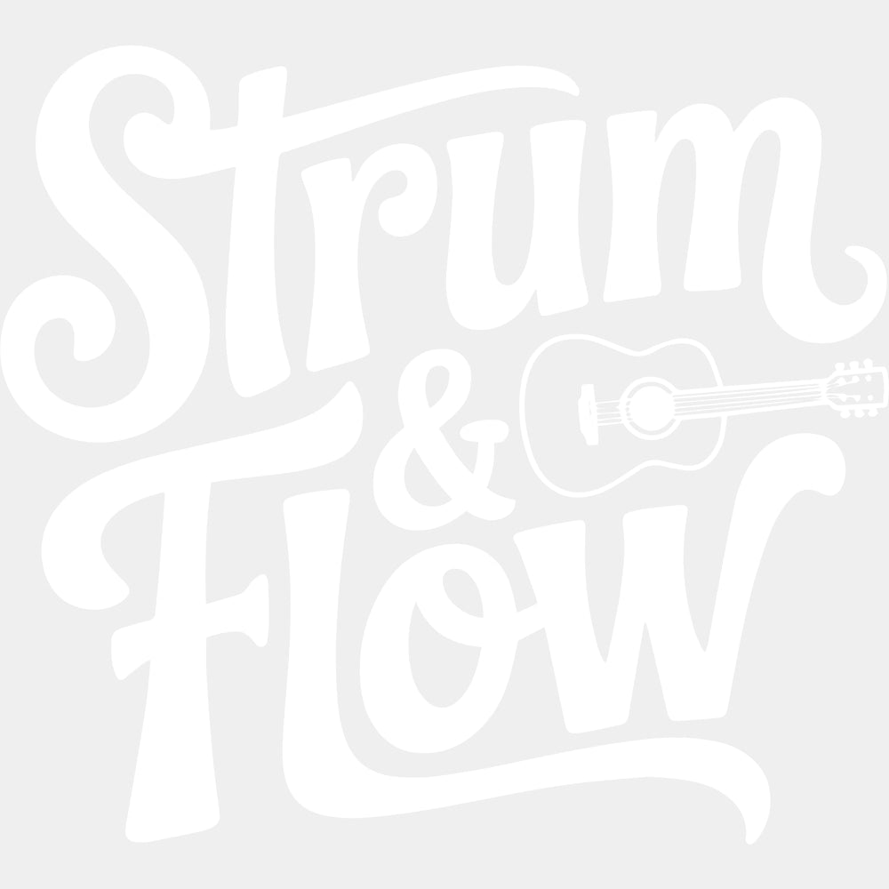 Strum & Flow - Music DTF Transfers ready2transfer Light Color Design (See Imaging)