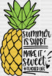 Summer Is Short Make It Sweet Summer DTF Transfer ready2transfer Black