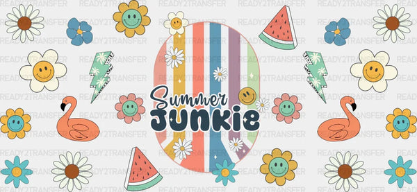 Summer Junkie - Summer Cup Wrap UV Sticker Permanent UV DTF Decal