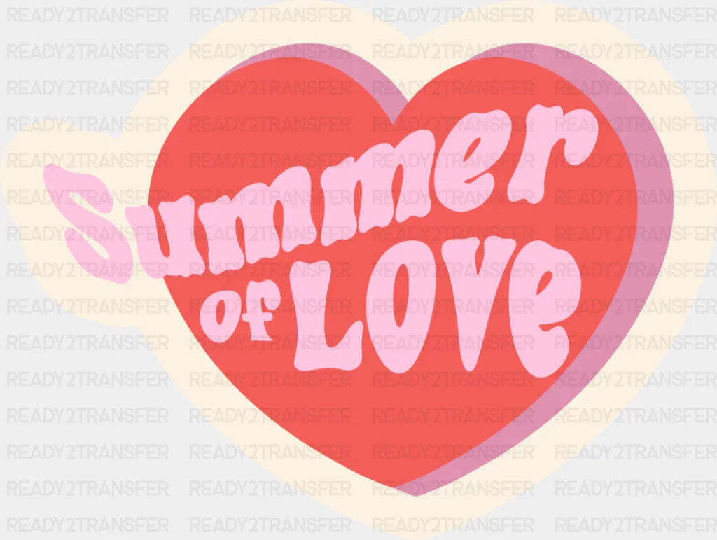 Summer Of Love - Minimal UV Sticker Permanent UV DTF Decal