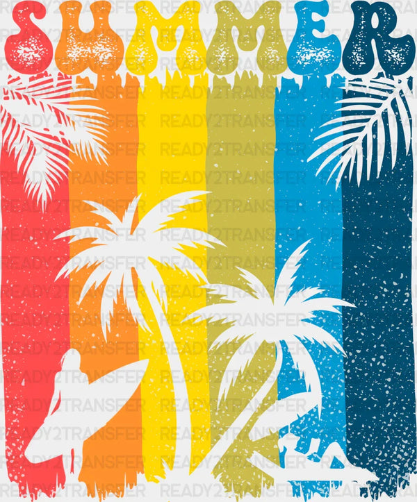 Summer Rainbow Summer DTF Transfer