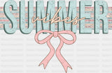 Summer Vibes - Summer Vibes DTF Transfer ready2transfer Dark Color Design (See Imaging)