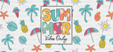 Summer Vibes Only - Summer Cup Wrap UV Sticker Permanent UV DTF Decal