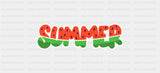 Summer Watermelon - Summer Cup Wrap UV Sticker Permanent UV DTF Decal