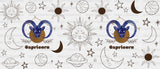 Sun And Moon Capricorn Sign - Zodiac Cup Wrap Uv Sticker Permanent Dtf Decal