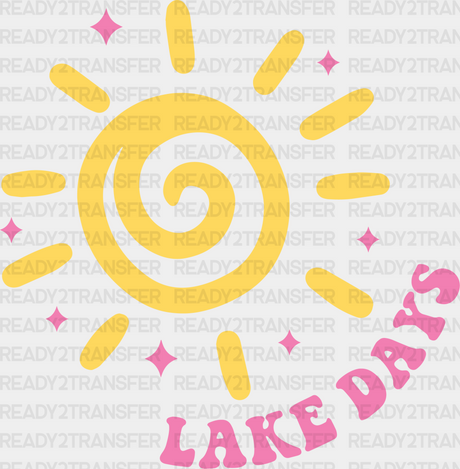 Sun Design Lake Days - Boating Dtf Heat Transfer