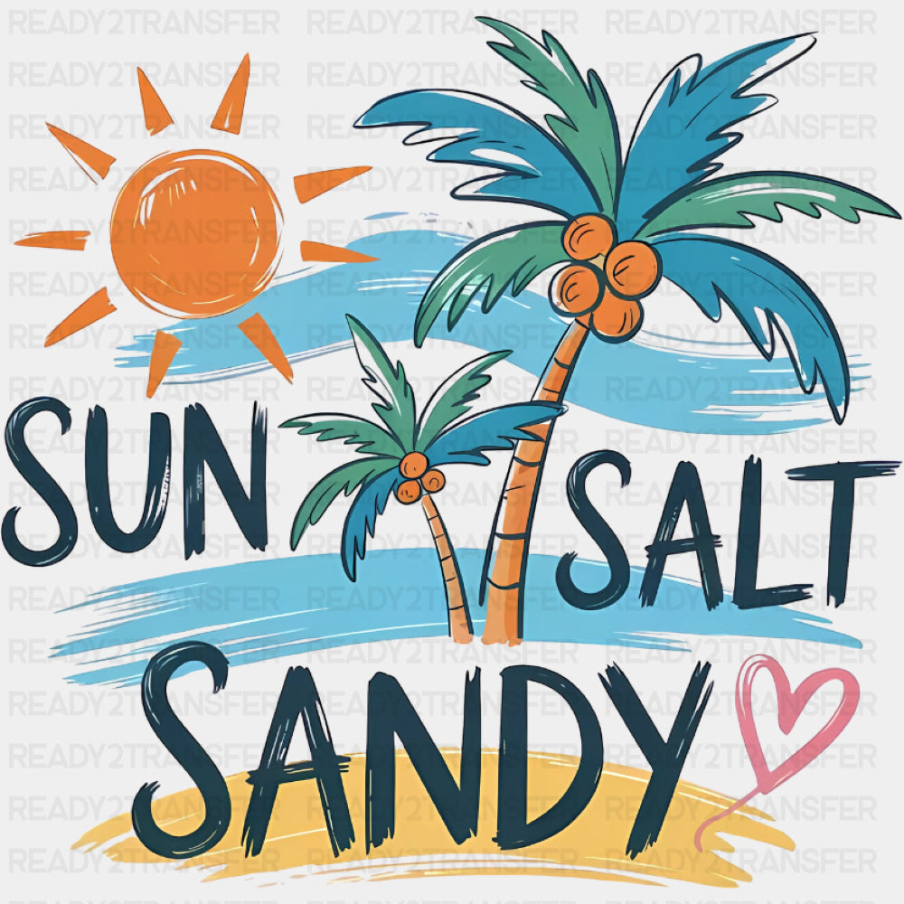 Sun Salt Sandy - Family Trip DTF Transfers ready2transfer