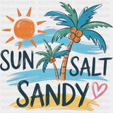 Sun Salt Sandy - Family Trip DTF Transfers ready2transfer