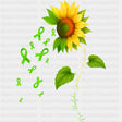Sunflower & Green Ribbons - Lymphoma DTF Transfers