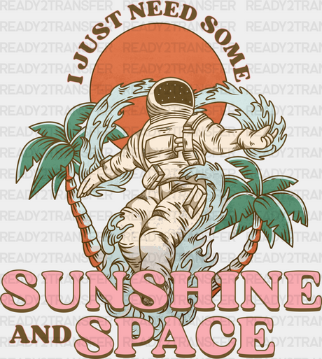 Sunshine And Space Summer Dtf Transfer