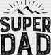 Super Dad Father's Day DTF Transfer ready2transfer Black