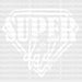 Super Dad Shape Father's Day DTF Transfer ready2transfer White