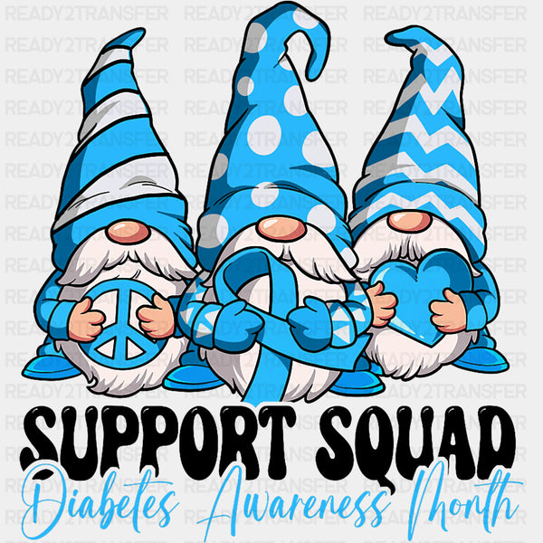 Support Squad Gnomes - Diabetes DTF Transfers
