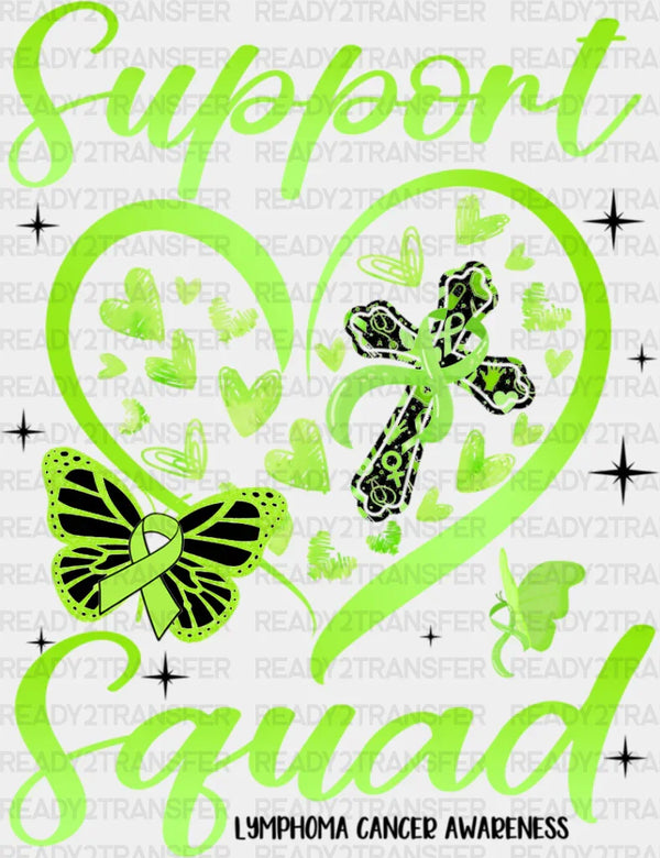 Support Squad Heart Design - Lymphoma DTF heat transfer