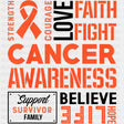 Support Survivor Family - Leukemia DTF Transfers ready2transfer Dark Color Design (See Imaging)